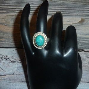 Women's Ring 925 Silver Plated Santa Rosa 6.75